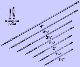 Anchor Products  1827-4DC Triangular Point Suture Needle Anchor 4 Inch Length Keith Type Size 4 Needle Single Use