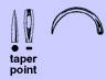 Anchor Products  1849R Taper Point Suture Needle Anchor Davis Tonsil Type Reusable