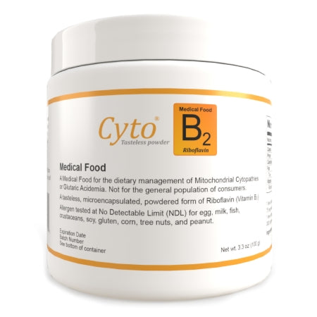 Solace Nutrition 1205 Oral Supplement Cyto B2 Unflavored Powder 100 Gram Jar