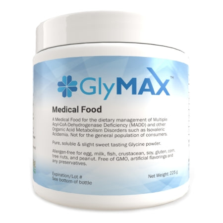 Solace Nutrition 4003 Oral Supplement GlyMAX Unflavored Powder 225 Gram Jar