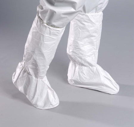 Alpha ProTech BT-A1813-B Boot Cover Microbreathe UltraGrip X-Large Calf High Nonskid Sole White NonSterile