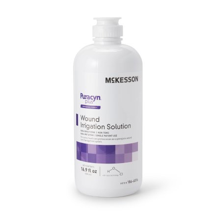 McKesson Brand 186-6516 Wound Cleanser McKesson Puracyn Plus Professional 16.9 oz. Flip Top Bottle NonSterile Antimicrobial