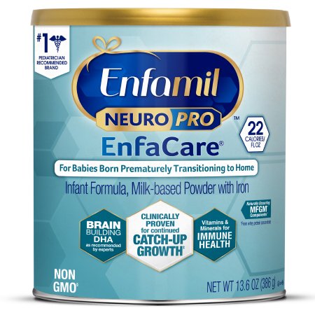 Mead Johnson 126105 Infant Formula Enfamil NeuroPro EnfaCare 13.6 oz. Can Powder Milk-Based Premature