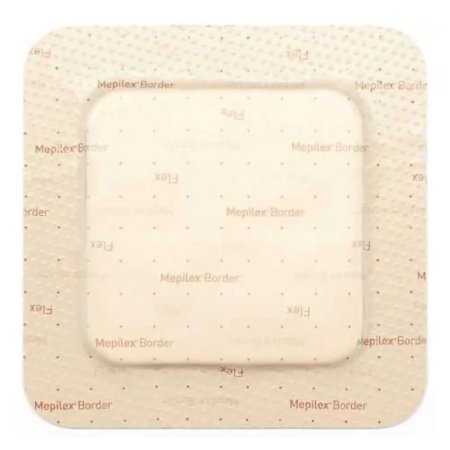 Molnlycke  595200 Foam Dressing Mepilex Border Flex 3 X 3 Inch With Border Film Backing Silicone Adhesive Square Sterile