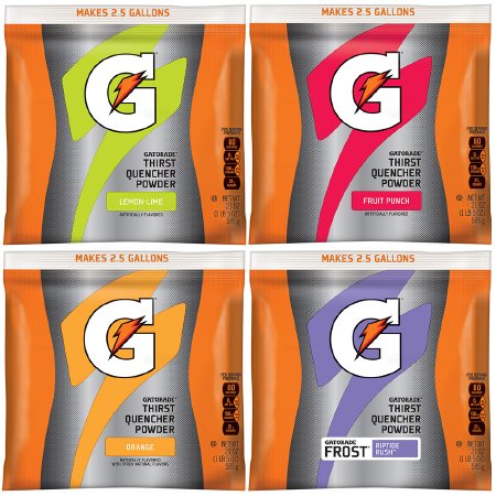 Lagasse GTD03944 Oral Electrolyte Solution Gatorade Frosted Riptide Rush / Fruit Punch / Lemon Lime / Orange Flavor 21 oz. Electrolyte