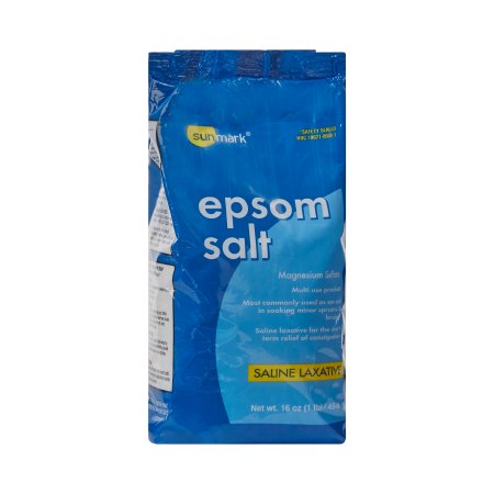 McKesson Brand 70677003801 Epsom Salt sunmark Granules 1 lbs. Pouch