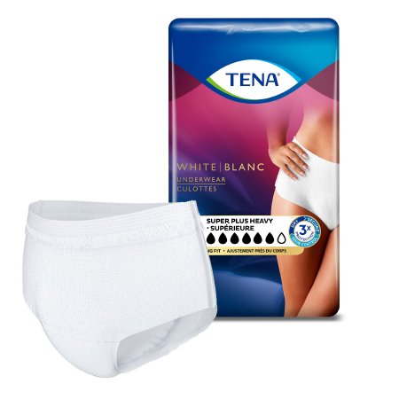 Essity HMS North America Inc 54285 Female Adult Absorbent Underwear TENA Women Super Plus Pull On with Tear Away Seams Small / Medium Disposable Heavy Absorbency