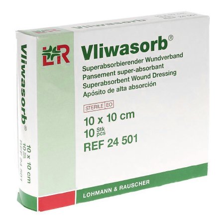 Lohmann & Rauscher  24501 Super Absorbent Dressing Vliwasorb 4 X 4 Inch Square