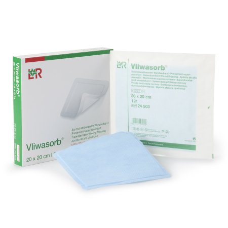 Lohmann & Rauscher  24503 Super Absorbent Dressing Vliwasorb 8 X 8 Inch Square