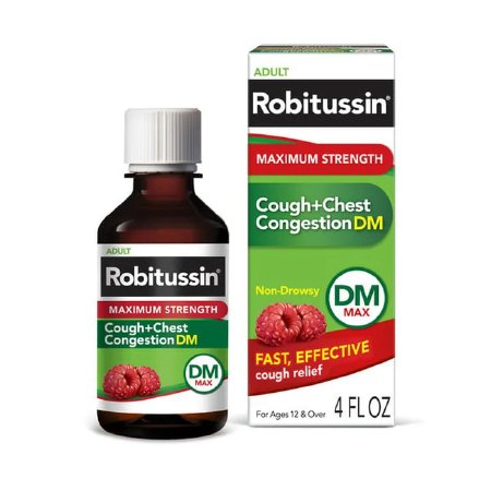 Glaxo Consumer Products  00031875712 Cold and Cough Relief Robitussin 200 mg - 10 mg / 5 mL Strength Liquid 4 oz.