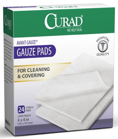 Medline  CUR26444 Nonwoven Sponge Curad 4 X 4 Inch 24 per Pack Sterile 4-Ply Square