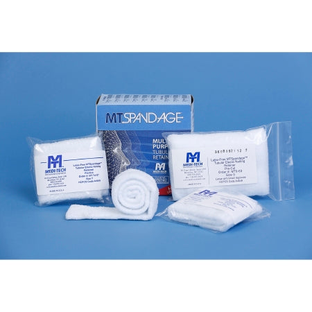 Medi-Tech International  MT4-02 Elastic Net Retainer Dressing MT Spandage Pre-Cuts with Cut Outs Tubular / Pre-Cut Elastic 10 Inch Length Size 4 White Average Forearm / Elbow NonSterile