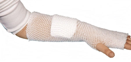 Medi-Tech International  MT4X36 Elastic Net Retainer Dressing MT Spandage Pre-Cuts Tubular / Pre-Cut Elastic 36 Inch Length Size 4 White Large Hand / Arm / Leg / Foot NonSterile