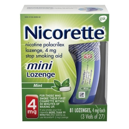 Glaxo Consumer Products  00135050902 Stop Smoking Aid Nicorette 4 mg Strength Lozenge