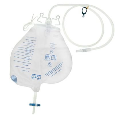 Amsino International  AS302 Urinary Drain Bag AMSure Anti-Reflux Valve Sterile Fluid Path 2000 mL