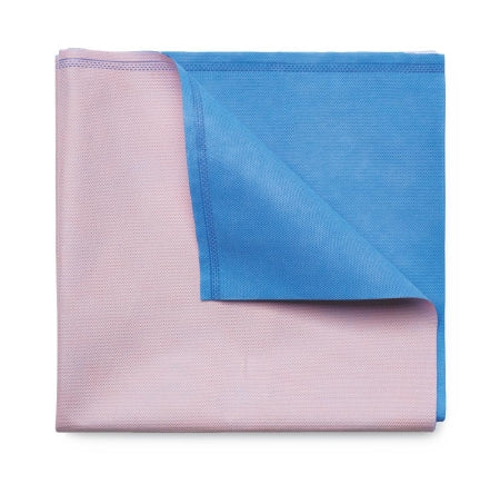 Medline  GEM5136T Gemini Sterilization Wrap Blue / Pink 36 X 36 Inch Dual Layer SMS Polypropylene Steam / EO Gas / Hydrogen Peroxide