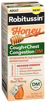 Glaxo Consumer Products  00031875612 Cold and Cough Relief Robitussin 20mg / 20mg -400mg Strength Liquid 4 oz.