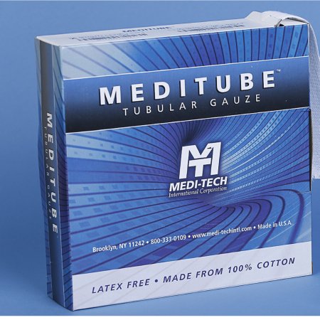 Medi-Tech International  MTTG319 Tubular Retainer Dressing Meditube Cotton 5/8 Inch X 50 Yard Size 1 White Small Finger / Toe NonSterile