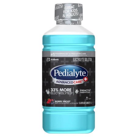 Abbott Nutrition 66641 Oral Electrolyte Solution Pedialyte AdvancedCare Plus Berry Frost Flavor 33.8 oz. Electrolyte