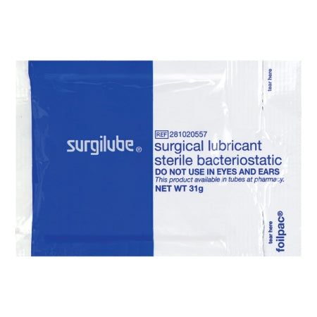 HR Pharmaceuticals  281020557-288 Lubricating Jelly - Carbomer free Surgilube 31 Gram Individual Packet Sterile