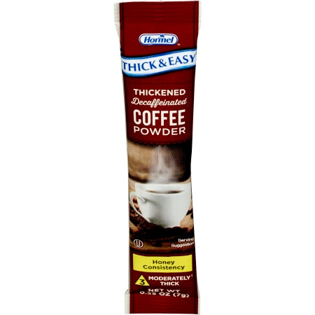 Hormel Food Sales 81327 Thickened Beverage Thick & Easy 7 Gram Individual Packet Coffee Flavor Powder IDDSI Level 3 Moderately Thick/Liquidized