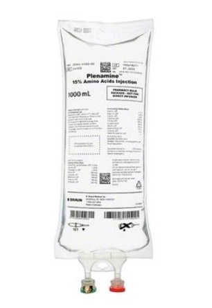 B. Braun  S4500 Plenamine Caloric Agent Parenteral Amino Acid No.6 15% Solution Pharmacy Bulk Package 1,000 mL