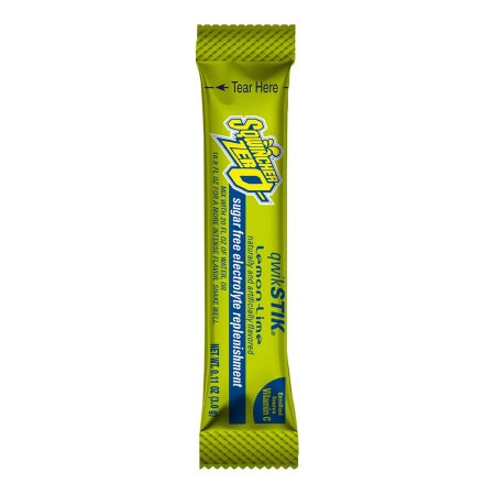 Kent Precision Foods 159060106 Oral Electrolyte Solution Sqwincher Quik Stik Zero Lemon-Lime Flavor 0.11 oz. Electrolyte