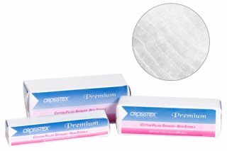 SPS Medical Supply  ENCC3 Cotton Filled Gauze Sponge Crosstex Premium Exodontia 3 X 3 Inch 4000 per Pack NonSterile 4-Ply Round