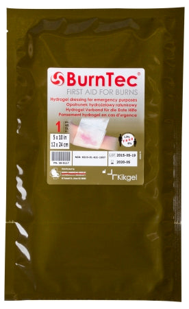 North American Rescue  30-0117 Hydrogel Burn Dressing BurnTec Sheet 5 X 10 Inch Rectangle Sterile