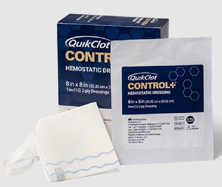 Teleflex LLC 4010 Hemostatic Dressing QuikClot Control 8 X 8 Inch 1 pe