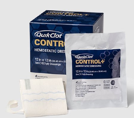 Teleflex LLC  4030 Hemostatic Dressing QuikClot Control 12 X 12 Inch 1 per Pack Sterile