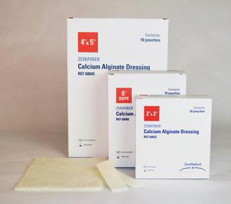 Focus Health Group  60022 Alginate Dressing Zenifiber 2 X 2 Inch Square