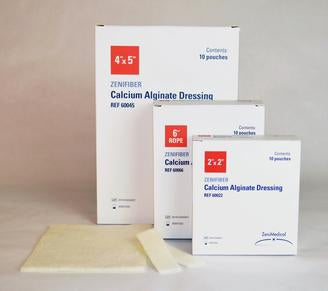 Focus Health Group  60045 Alginate Dressing Zenifiber 4 X 5 Inch Rectangle