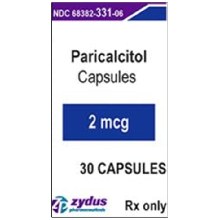 Zydus Pharmaceuticals  68382033106 Vitamin D Paricalcitol 2 mcg Capsule Bottle 30 Capsules