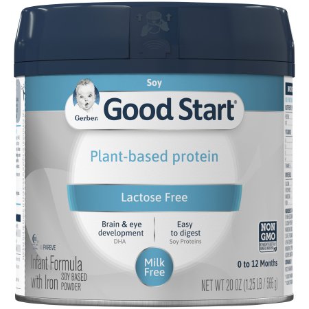 Nestle Healthcare Nutrition 5000013769 Infant Formula Gerber Good Start Gentle Soy 20 oz. Canister Powder Soy Lactose Intolerance