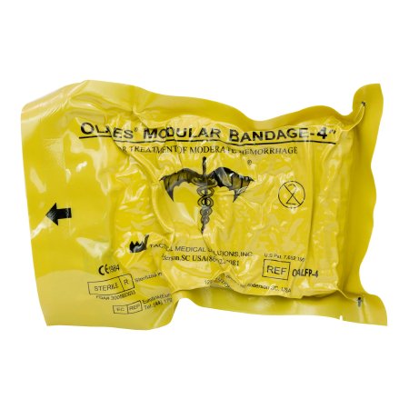 Tactical Medical Solutions Inc  OALFP-4 Trauma Dressing Olaes 4 Inch X 3-1/5 Yard 1 per Pack Sterile 4-Ply Roll Shape