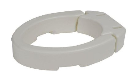 Drive Medical  RTL12608 Elongated Raised Toilet Seat drive 3-1/2 Inch Height White 250 lbs. Weight Capacity