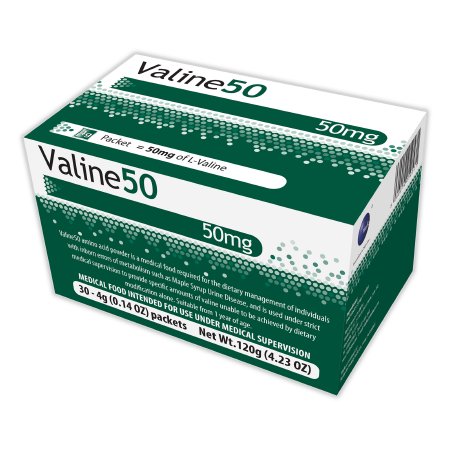 Vitaflo USA LLC 54333 Oral Supplement Valine 50 Unflavored Powder 4 Gram Individual Packet