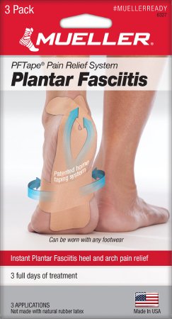 Mueller Sports Medicine  6327 Plantar Fasciitis Tape Mueller PFTape Tan Rayon / Adhesive NonSterile