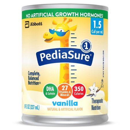 Abbott Nutrition 67378 Pediatric Oral Supplement PediaSure 1.5 Cal 8 oz. Can Liquid Calories