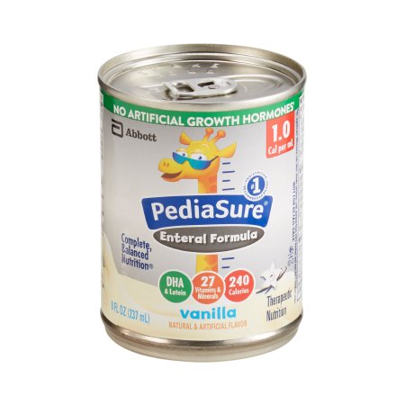 Abbott Nutrition 67401 Pediatric Tube Feeding Formula PediaSure 1.0 Cal 8 oz. Can Liquid Milk-Based