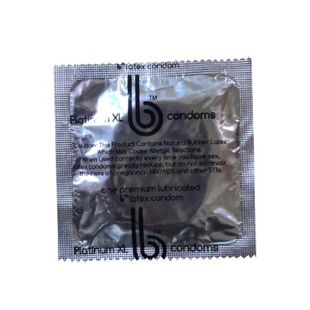 B Holding Group  01-01-002 Condom Platinum XL b Lubricated Large 1,000 per Case