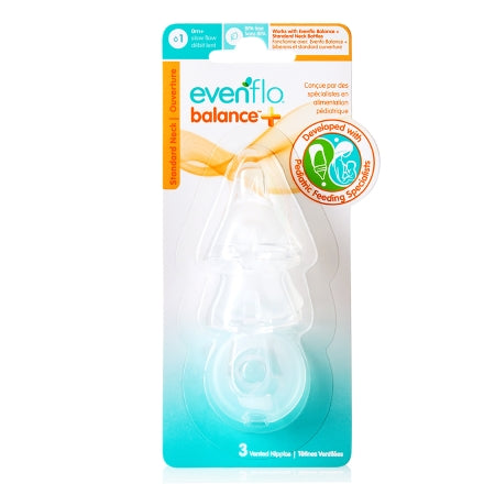 Evenflo 2121111 Nipple Evenflo Feeding Balance + Standard Neck Slow Flow Tip Ages 0 Months and Up