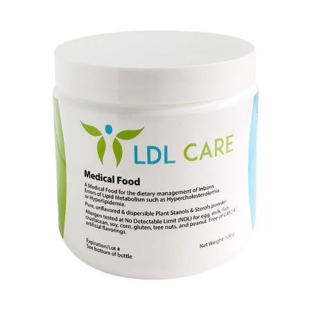 Solace Nutrition 4007 Oral Supplement LDL Care Unflavored Powder 100 Grams Jar