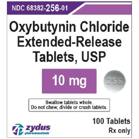 Zydus Pharmaceuticals  68382025601 Oxybutynin Chloride 10 mg Tablet Bottle 100 Tablets