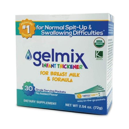 Parapharma Tech LLC GEL-WHO-005 Infant Formula and Breast Milk Thickener Gelmix 2.4 Gram Individual Packet Unflavored Powder IDDSI Level 1 Slightly Thick