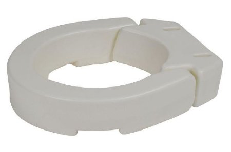 Drive Medical  RTL12607 Raised Toilet Seat 3-1/2 Inch Height White 250 lbs. Weight Capacity