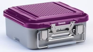 V. Mueller  CD5-3B-PURPLE Sterilization Container with Lid Genesis 5 X 11-1/5 X 28-1/8 Inch Outside Dimensions, 4-4/5 X 8-1/2 X 26-1/2 Inch Inside Dimensions