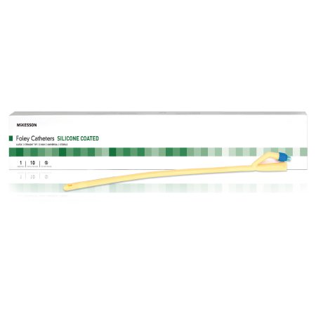 McKesson Brand 16-SLFOL3012 Foley Catheter McKesson 2-Way Standard Tip 30 cc Balloon 12 Fr. Silicone Coated Latex