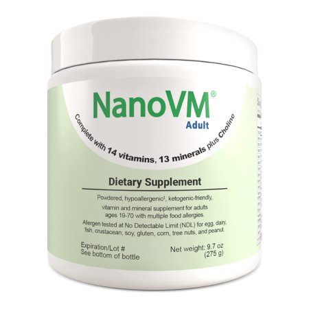 Solace Nutrition 1125 Oral Supplement NanoVM Adult Unflavored Powder 275 Gram Jar